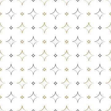 Seamless Diamond Geometric Pattern Vector on Isolated White Background Stock Illustration