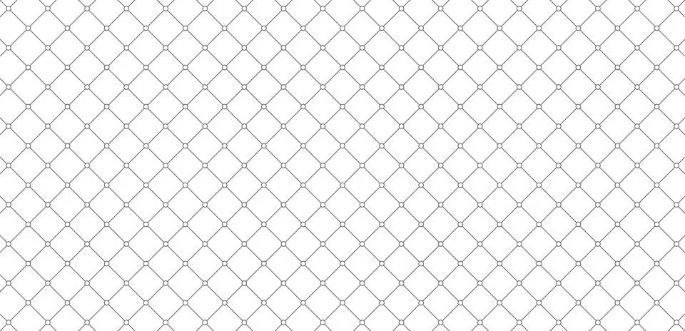 Seamless diamond grid pattern with circle nodes. Stock Illustration