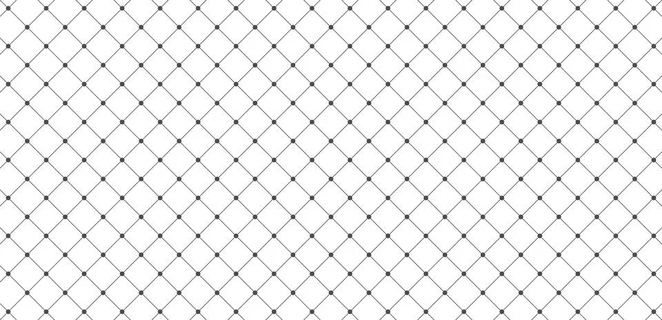 Seamless diamond grid pattern with dot nodes. Stock Illustration