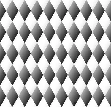 Seamless diamond pattern in black and white Stock Illustration