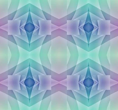Seamless diamond pattern blue green Illustrazione stock