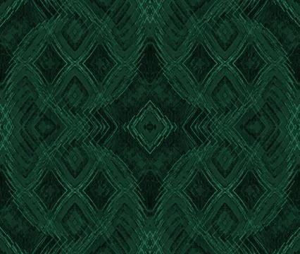 Seamless diamond pattern dark green shades Stock Illustration