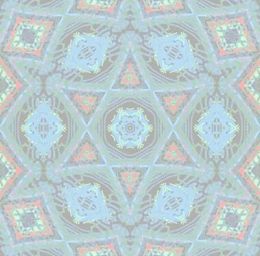 Seamless diamond pattern gray blue green Stock Illustration