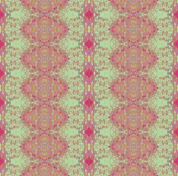 Seamless diamond pattern green red Stock Illustration