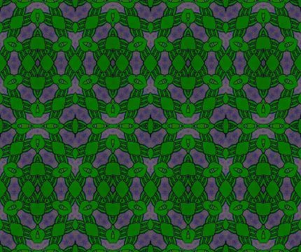 Seamless diamond pattern green violet purple Stock Illustration