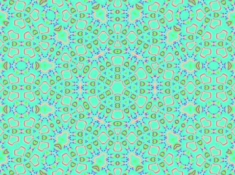 Seamless diamond pattern mint green pink blue Stock Illustration