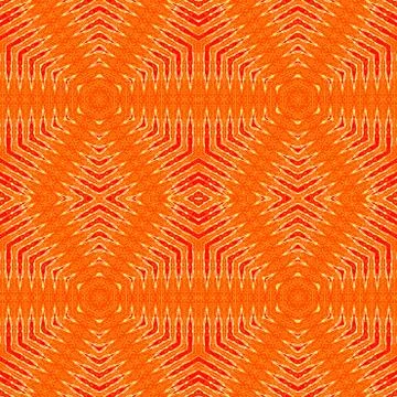 Seamless diamond pattern orange red Stock Illustration