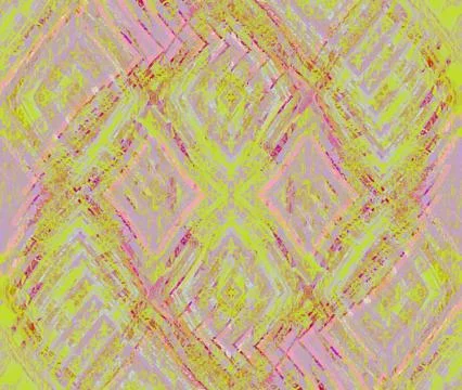 Seamless diamond pattern pink green Stock Illustration