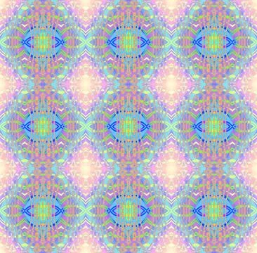 Seamless diamond pattern pink turquoise blue Stock Illustration