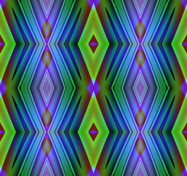 Seamless diamond pattern purple green Stock Illustration