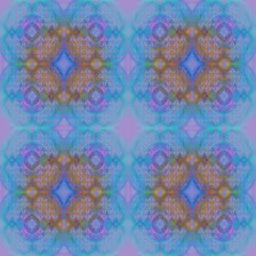Seamless diamond pattern purple turquoise blue yellow Stock Illustration