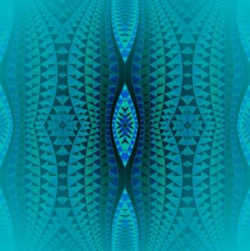 Seamless diamond pattern turquoise green centered blurred Stock Illustration