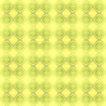 Seamless diamond pattern yellow green Stock Illustration
