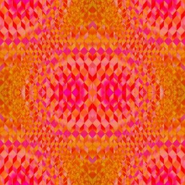 Seamless diamond pattern yellow orange pink magenta Stock Illustration