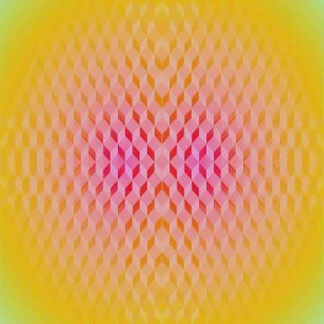 Seamless diamond pattern yellow pink orange centered and blurred Stock Illustration