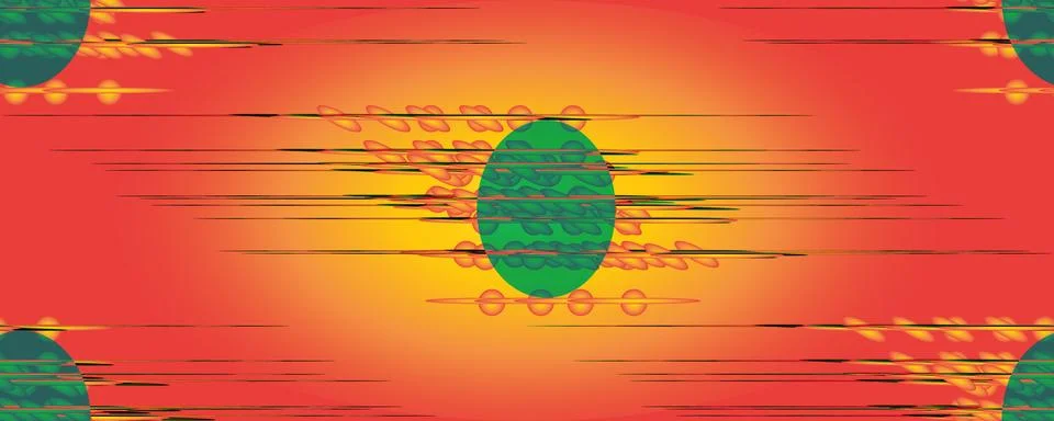 Seamless diffusion pattern on red, yellow background Stock Illustration