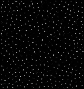 Seamless digit binary pattern hacker black hole Stock Illustration
