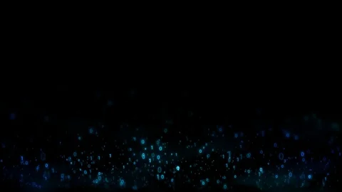 Seamless digital binary number floating endlessly Stock Footage 103209514