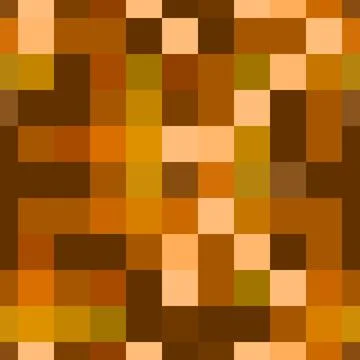 Seamless Digital Brown and Tan Pixel Camouflage Background Pattern Stockillustratie