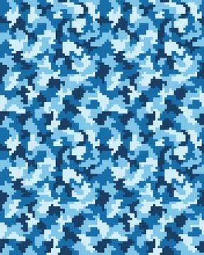 Seamless digital  camouflage Stock Illustration