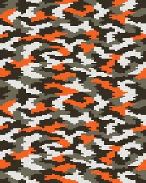 Seamless digital  camouflage Stock Illustration