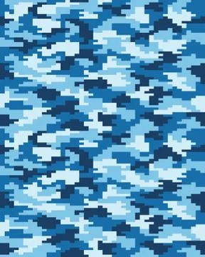 Seamless digital camouflage Stock Illustration