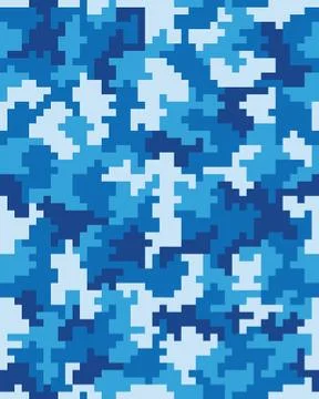 Seamless  digital camouflage Stock Illustration