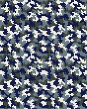 Seamless digital camouflage Stock Illustration