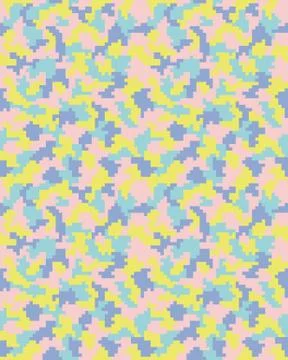 Seamless digital  camouflage Stock Illustration