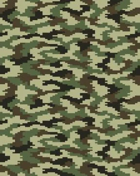 Seamless digital  camouflage Stock Illustration