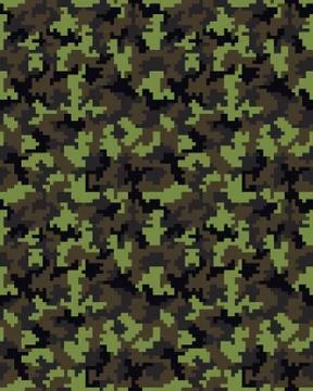 Seamless digital camouflage pattern Stock Illustration