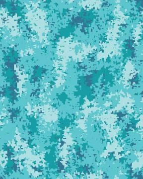 Seamless digital camouflage pattern Stock Illustration
