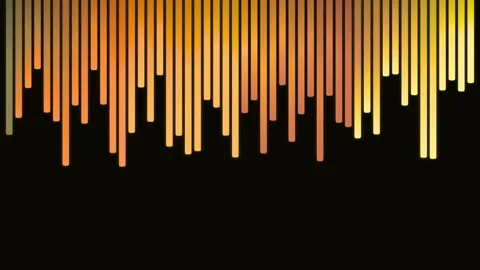 Seamless digital data transition with glowing light bars. Abstract tech Stock Footage 340003593