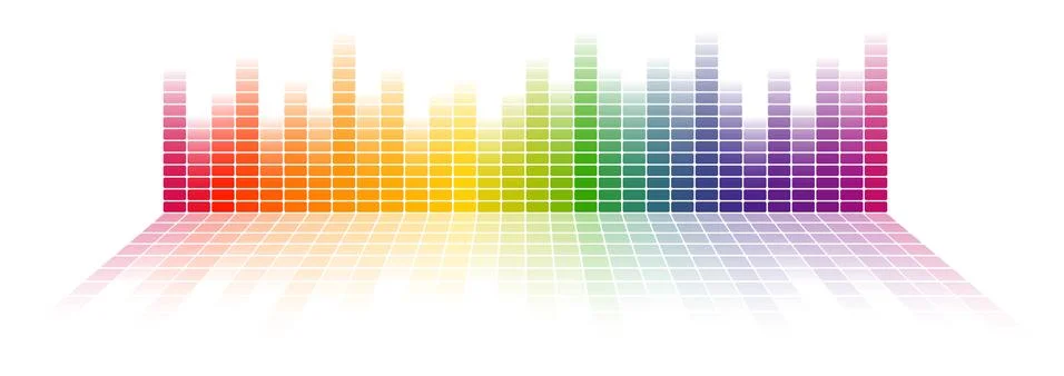 Seamless digital equalizer background Stock Illustration