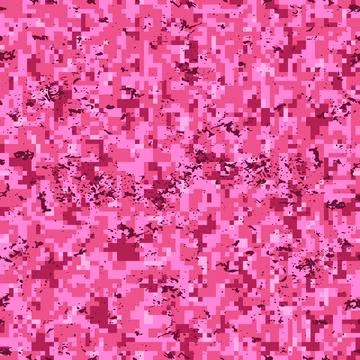 Seamless digital pattern pink camo grunge Stock Illustration