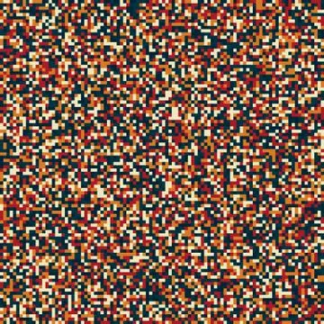 Seamless digital pixel pattern in muted colors Stock Illustration