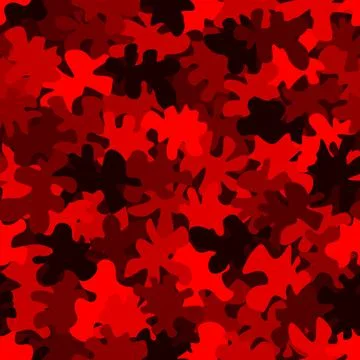 Seamless digital ruby red camo texture for army or hunting textile print Stock Illustration