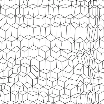 Seamless distorted cube pattern. Illustrazione stock