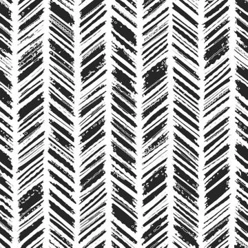 Seamless Distress Abstract Texture Pattern. Monochrome Vector.  库存插图