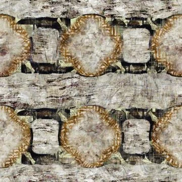Seamless distressed brown painted texture background. Natural irregular mottled イラスト素材