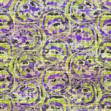 Seamless distressed mottled tie dye woven texture background.Distressed boho Stock Illustration