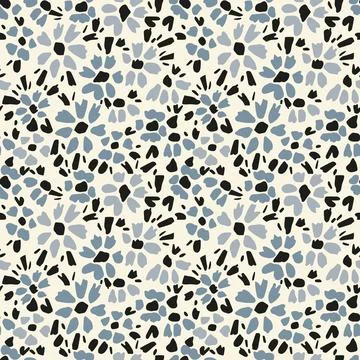 Seamless ditsy flowers Stock Illustration