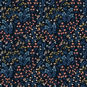 Seamless ditsy patern Stock Illustration