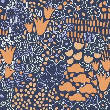 Seamless ditsy pattern Stock Illustration