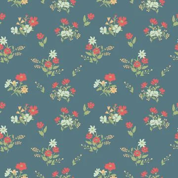 Seamless ditsy pattern Stock Illustration