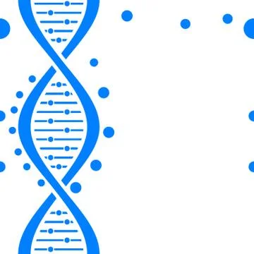Seamless DNA background Stock Illustration