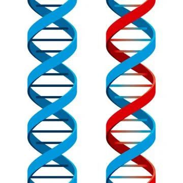 Seamless dna symbol Stock Illustration