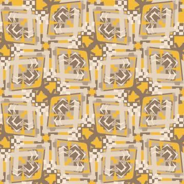 Seamless Dogon Pattern Stock Illustration