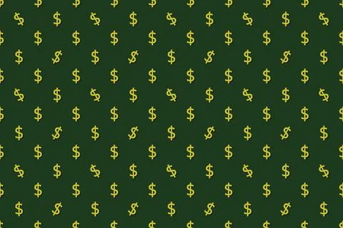 Seamless dollar symbol pattern background Stock Illustration