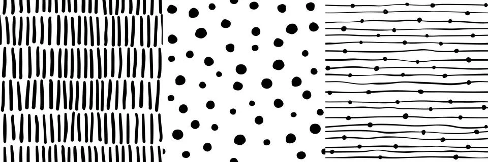 Seamless doodle backgrounds Stock Illustration